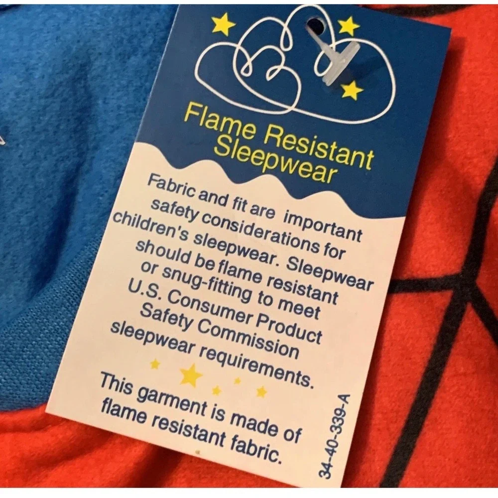 Marvel Spider-Man Pajamas Kids Size‎ 8 Red Blue NEW One Piece Union Suit